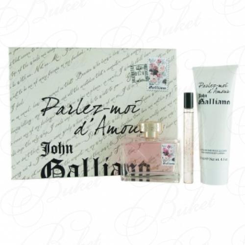 Набор JOHN GALLIANO PARLEZ MOI D`AMOUR SET (edt 80ml+edt 10ml+b/lot 125ml)