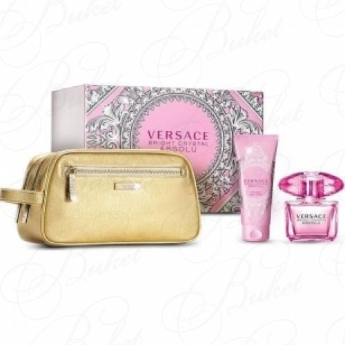 Набор VERSACE BRIGHT CRYSTAL ABSOLU SET (edp 90ml+b/lot 100ml+косметичка)