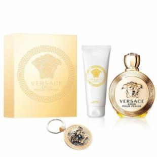 VERSACE EROS POUR FEMME SET (edp 100ml+b/lot 100ml+брелок)