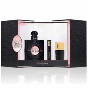 YVES SAINT LAURENT BLACK OPIUM SET (edp 50ml+лак для ногтей LLC 59 +тушь для ресниц volume effet faux cils 01 2 ml)