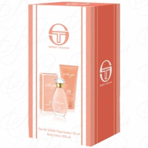Набор SERGIO TACCHINI WITH YOU SET (edt 50ml+ b/lot 200ml)