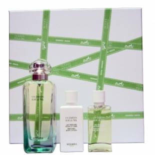 HERMES UN JARDIN SUR LE NIL SET (edt 100ml+b/lot 40ml+sh/gel 40ml)