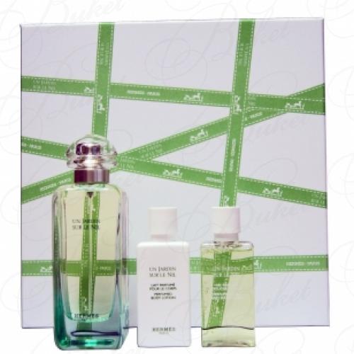 Набор HERMES UN JARDIN SUR LE NIL SET (edt 100ml+b/lot 40ml+sh/gel 40ml)