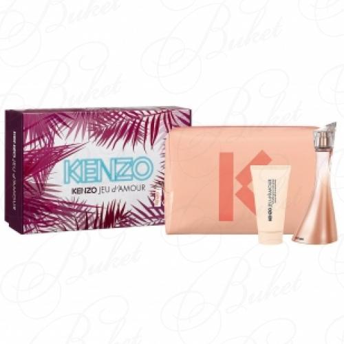 Набор KENZO JEU D`AMOUR SET (edp 50ml+b/milk 50ml+косметичка)