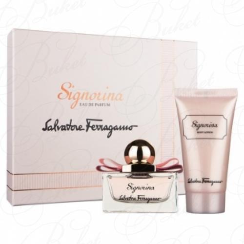 Набор SALVATORE FERRAGAMO SIGNORINA SET (edp 100ml+b/lot 100ml)