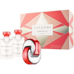 BVLGARI OMNIA CORAL SET (edt 40ml+b/lot 40ml+scrub 40m)