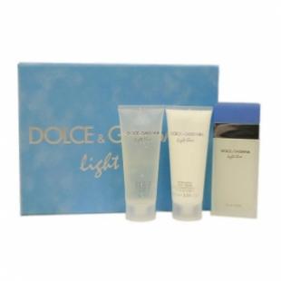 DOLCE & GABBANA LIGHT BLUE SET (edt 100ml+b/cream 100ml+sh/gel 100ml)