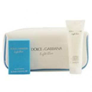 DOLCE & GABBANA LIGHT BLUE SET (edt 4.5ml+b/cream 50ml+косметичка)