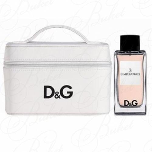 Набор DOLCE & GABBANA 3 L'IMPERATRICE SET (edt 100ml+bag)