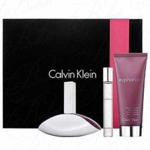 Набор CALVIN KLEIN EUPHORIA SET (edp 100ml+b/lot 200ml+edp 10ml) 