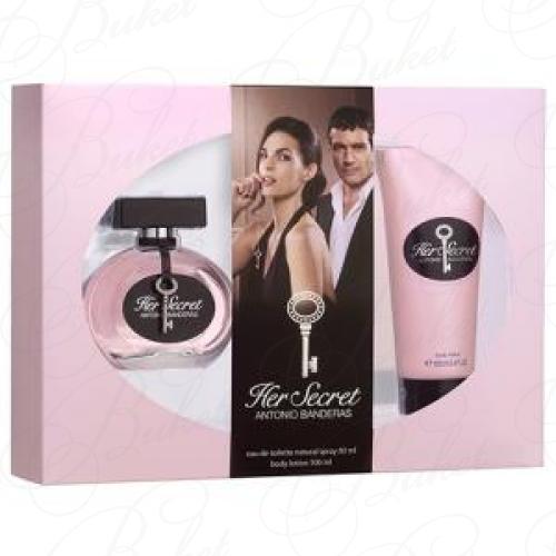 Набор ANTONIO BANDERAS HER SECRET SET (edt 80ml+b/lot 100ml)