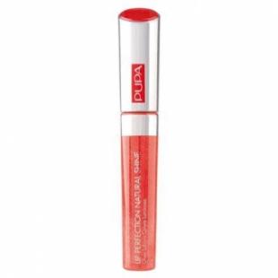 COLLECTION Блеск для губ PUPA MAKE UP BLUE PARADISE LIP PERFECTION NATURAL SHINE №15 Coral Sun