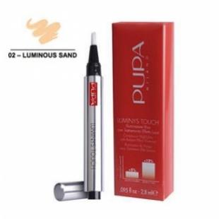 Иллюминатор для лица PUPA MAKE UP LUMINYS TOUCH №02 Sand/Песочный TESTER (тестер без коробки)