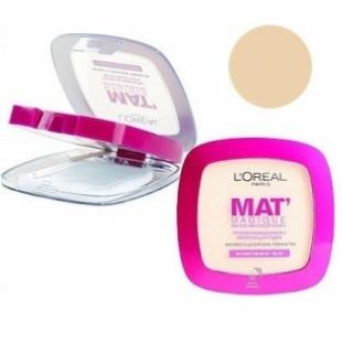 Пудра для лица L`OREAL MAKE UP MAT MAGIQUE №02 Светло-Бежевый 