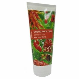 Скраб для тела Exotic Body Care питательный с экстрактами алое вера и ягод годжи 200ml