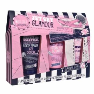 Набор подарочный Jet Set Glamour (гель для душа 100ml+лосьон для тела 100ml+блеск для губ 15ml)