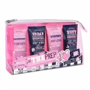 Набор подарочный Its All In The Prep (гель для душа 100ml+лосьон для тела 100ml+пена для ванны 100ml+скраб для тела 100ml+косметичка)