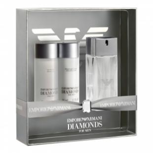 ARMANI EMPORIO ARMANI DIAMONDS FOR MEN SET (edt 50ml+a/sh balm 50ml+sh/gel 50ml) 
