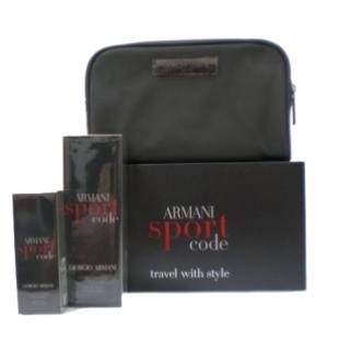 ARMANI ARMANI CODE SPORT MEN SET (edt 75ml+edt 20ml+косметичка)