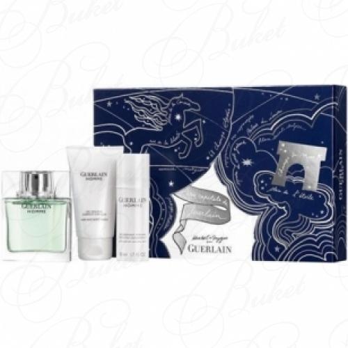 Набор GUERLAIN HOMME SET (edt 80ml+sh/gel 75ml+deo 50ml)