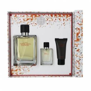 HERMES TERRE D`HERMES SET (parfum 75ml+parfum 12.5ml+a/sh balm 15ml)