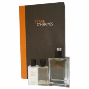 HERMES TERRE D`HERMES SET (edt 100ml+a/sh balm 40ml+sh/gel 40ml)