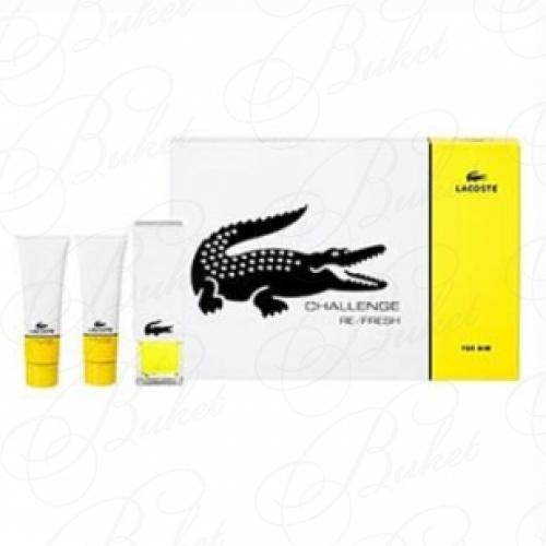 Набор LACOSTE CHALLENGE REFRESH SET (edt 75ml+sh/gel 2*50ml)