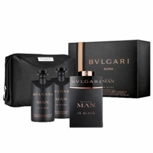 BVLGARI BVLGARI MAN IN BLACK SET (edp 100ml+a/sh balm 75ml+sh/gel 75ml+pouch)