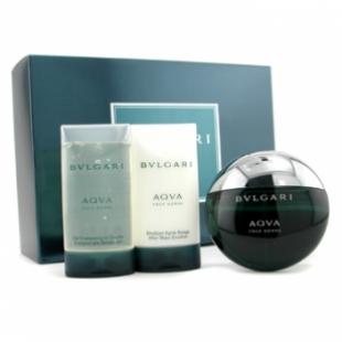 BVLGARI AQVA POUR HOMME SET (edt 100ml+a/sh 75ml+sh/gel 75ml)