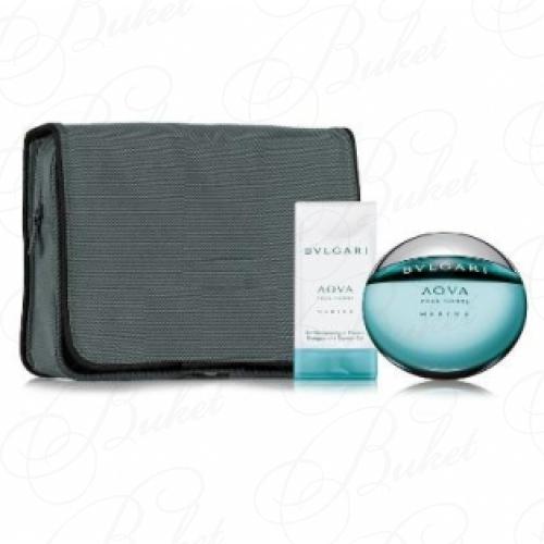 Набор BVLGARI AQVA MARINE POUR HOMME SET (edt 50ml+sh/gel 75ml+bag)