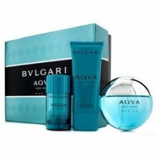 BVLGARI AQVA MARINE POUR HOMME SET (edt 100ml+a/sh balm 100ml+deo-stick 75g)