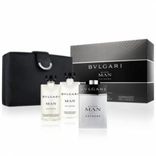 BVLGARI BVLGARI MAN EXTREME SET (edt 100ml+a/sh 75ml+sh/gel 75ml+bag)