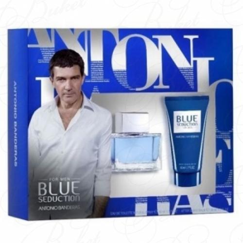 Набор ANTONIO BANDERAS BLUE SEDUCTION FOR MEN SET (edt 50ml+a/sh balm 50ml)