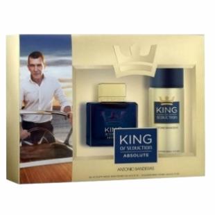 ANTONIO BANDERAS KING OF SEDUCTION ABSOLUTE SET (edt 100ml+deo 150ml)