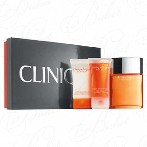 Набор CLINIQUE HAPPY FOR MEN SET (edt 100ml+sh/g 50ml+a/sh balm 50ml)