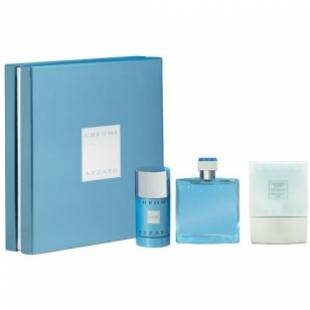 AZZARO CHROME SET (edt 50ml+a/sh 75ml+deo-stick 75gr)