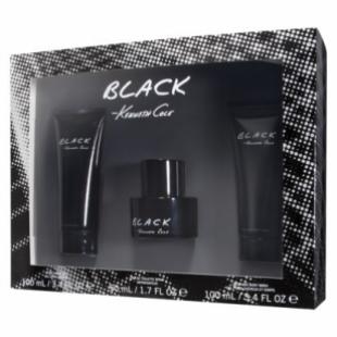 KENNETH COLE BLACK FOR HIM SET (edt 100ml+a/sh gel 100ml+sh/gel 100ml)