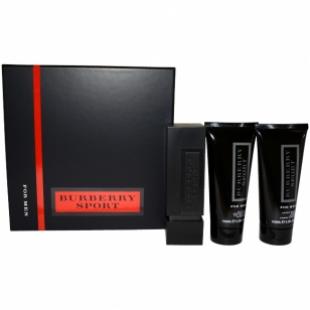 BURBERRY SPORT MEN SET (edt 75ml+a/sh balm 100ml+sh/gel 100ml) 