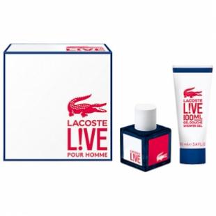 LACOSTE LIVE SET (edt 100ml+sh/gel 100ml)