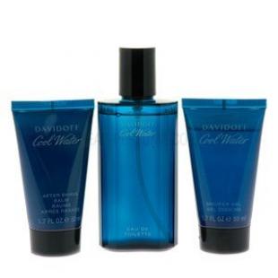 DAVIDOFF COOL WATER SET (edt 125ml+a/sh balm 75ml+sh/gel 50ml)