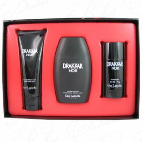 Набор GUY LAROCHE DRAKKAR NOIR SET (edt 100ml+a/sh balm 100ml+deo-stick 75ml)