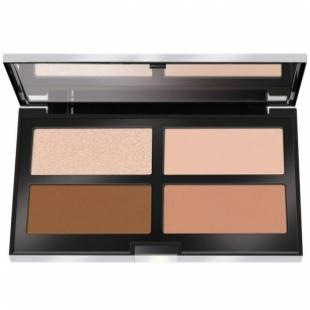 Палитра для лица PUPA MAKE UP CONTOURING & STROBING POWDER PALETTE №02 Medium Skin TESTER (прозрачная пластиковая упаковка без зеркала)