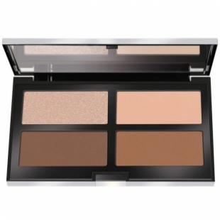 Палитра для лица PUPA MAKE UP CONTOURING & STROBING POWDER PALETTE №03 Dark Skin TESTER (прозрачная пластиковая упаковка без зеркала)