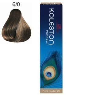 Крем-краска для волос WELLA PROFESSIONALS KOLESTON PURE NATURALS тон 6/0 Темный Блонд 60ml