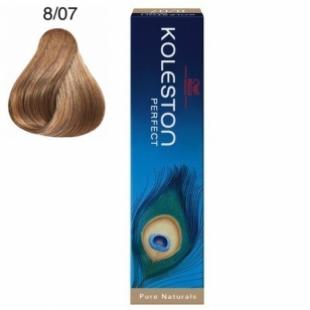 Крем-краска для волос WELLA PROFESSIONALS KOLESTON PURE NATURALS тон 8/07 Платан 60ml