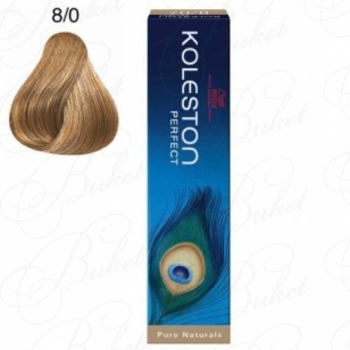 Крем-краска для волос WELLA PROFESSIONALS KOLESTON PURE NATURALS тон 8/0 Светлый Блонд 60ml