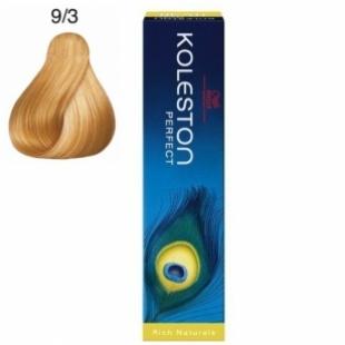 Крем-краска для волос WELLA PROFESSIONALS KOLESTON RICH NATURALS тон 9/3 Очень Светлый Блондин Золотистый 60ml