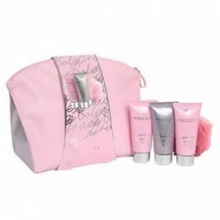 Набор подарочный Luxe (крем для тела 100ml+гель для душа 100ml+скраб для тела 100ml+мочалка+косметичка) с ароматом пиона и ванили