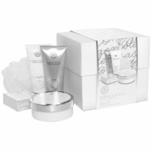 Набор подарочный Lavish (крем для тела 200ml+гель для душа 150ml+скраб для тела 150ml+мыло для тела 100g+мочалка) с ароматом лилии и мандарина