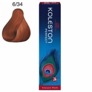 Крем-краска для волос WELLA PROFESSIONALS KOLESTON VIBRANT REDS тон 6/34 Темный Блонд Золотисто-Красный 60ml